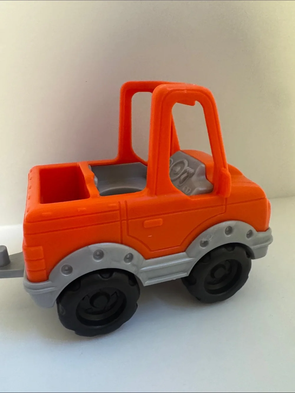 Fisher-Price Little People Orange Smiley Push Car Toy